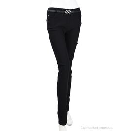 Жіночі брюки Весна/осінь 2680 black (08954) (6 шт. р.сітка25-30) "Obuvok" недорого оптом від прямого постачальника