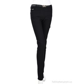 Жіночі брюки Весна/осінь 2670 black (08954) (6 шт. р.сітка25-30) "Obuvok" недорого оптом від прямого постачальника