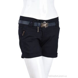 Фотография Шорты женские Весна/осень 2458-1 navy (08999) (6 шт. р.сетка 25-30) "Obuvok" недорого оптом от прямого поставщика