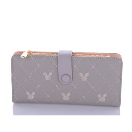 Фотография Кошелёк женский 7920 grey р.18*10*2 "Trendshop" недорого оптом от прямого поставщика