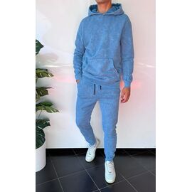 Фотография Костюм спортивный мужской 1860 l.blue р.S-2XL "i8denim" недорого оптом от прямого поставщика