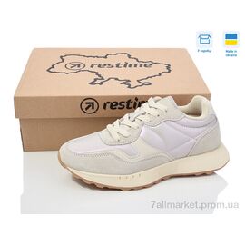 Кросівки дитячі модні Весна/осінь JW024375 white-shine (8 пар р.36-41) "Restime" недорого оптом від прямого постачальника