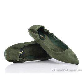 Балетки жіночі зручні Весна/осінь Prime 6Y7189-36 GREEN ZAMSHA (8 пар р.36-40) "Prime-Opt" недорого оптом від прямого постачальника