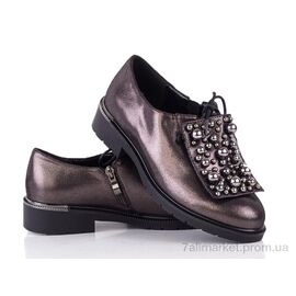 Туфлі жіночі стильні Весна/осінь Prime A2916-G3088 GUN KOGA (7 пар р.36-40) "Prime-Opt" недорого оптом від прямого постачальника