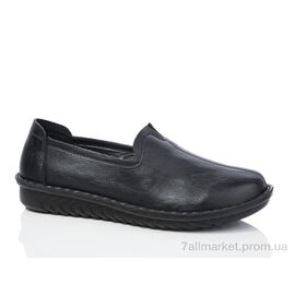 Туфлі жіночі стильні Весна/осінь 2203 black батал (8 пар р.40-43) "Republic" недорого оптом від прямого постачальника