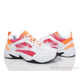 Кросівки жіночі модні Весна/осінь HD62-B1897-8 white-pink (8 пар р.36-41) "Violeta" недорого оптом від прямого постачальника