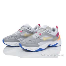 Кросівки жіночі модні Весна/осінь HD62-B1897-12 grey-purple (8 пар р.36-41) "Violeta" недорого оптом від прямого постачальника