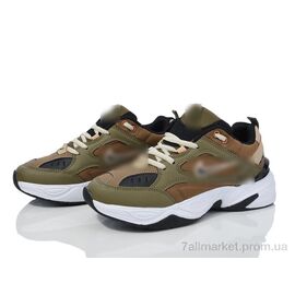 Кросівки жіночі модні Весна/осінь HD62-B1897-16 oliva (8 пар р.36-41) "Violeta" недорого оптом від прямого постачальника