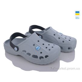 Крокси дитячі літні Літо Крокси Віталія сірий (4 пар р.34-38) "LiBang" недорого оптом від прямого постачальника
