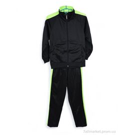 Фотография Спортивный костюм детский Весна/осень 581 чорн.салат (5 шт. р.сетка 28-M) "Presto" недорого оптом от прямого поставщика