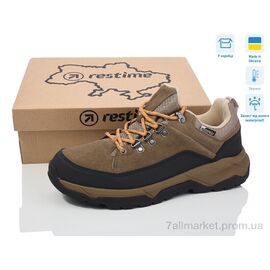 Кросівки чоловічі модні Весна/осінь VM024276 khaki термо (8 пар р.41-46) "Restime" недорого оптом від прямого постачальника