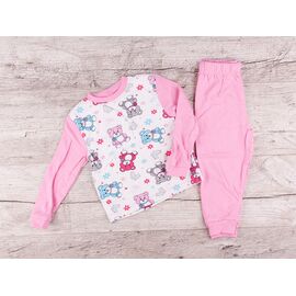 Піжама дитяча легка на дівчинку 34205 pink р.3-7 "OL" недорого оптом від прямого постачальника