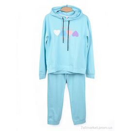 Фотография Спортивный костюм детский Весна/осень 3750-804-1 l.blue (5 шт. р.сетка 110-150) "Мир" недорого оптом от прямого поставщика