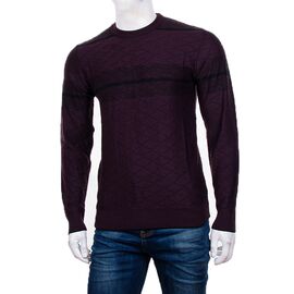 Светр чоловічий Perla 04115 wine р.M-XL "Naser" недорого оптом від прямого постачальника