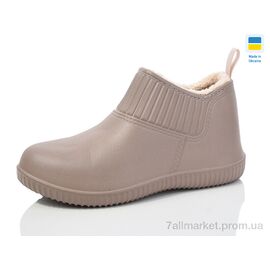 Калоші жіночі Весна/осінь 7009 бежевий (8 пар р.37-41) "Крок" недорого оптом від прямого постачальника