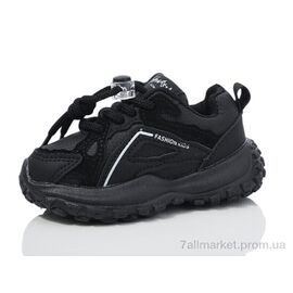 Кросівки дитячі модні Весна/осінь 691-1black (10 пар р.21-25) "ASHIGULI" недорого оптом від прямого постачальника
