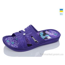 Фотография Шлепки детские летние Лето Мікі бузок (6 пар р.30-35) "M&L  Alex13" недорого оптом от прямого поставщика