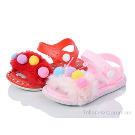 Босоніжки дитячі літні Літо 628 червон-рож. mix (6 пар р.18-23) "M&L  Alex13" недорого оптом від прямого постачальника