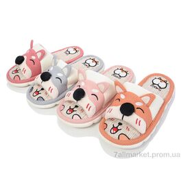 Фотография Тапки женские для дома Весна/осень F643 mix (12 пар р.36-41) "M&L  Alex13" недорого оптом от прямого поставщика