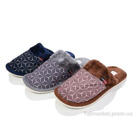 Тапки чоловічі домашні Весна/осінь EB21 mix (12 пар р.42-47) "M&L  Alex13" недорого оптом від прямого постачальника