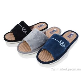 Тапки чоловічі домашні Весна/осінь A8959 mix (11 пар р.40-45) "M&L  Alex13" недорого оптом від прямого постачальника