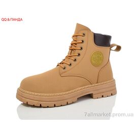 Фотография Ботинки женские стильные Весна/осень D001 beige (12 пар р.39-44) "QQ&Панда" недорого оптом от прямого поставщика