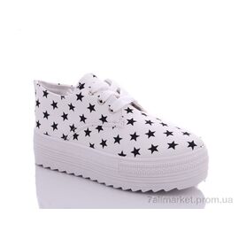 Сліпони жіночі тканинні Весна/осінь 501 белая звезда (12 пар р.36-40) "CR" недорого оптом від прямого постачальника