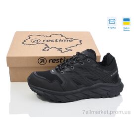 Кросівки чоловічі модні Весна/осінь BM024164 black (8 пар р.41-46) "Restime" недорого оптом від прямого постачальника