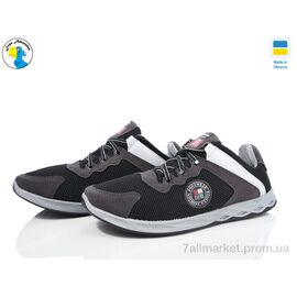 Фотография Кроссовки мужские модные Весна/осень 163-3113 чорний (6 пар р.40-45) "Jose Amorales" недорого оптом от прямого поставщика