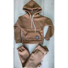 Костюм дитячий спортивний теплий на дівчинку 310364 brown р.104-122 "iBamBino" недорого оптом від прямого постачальника