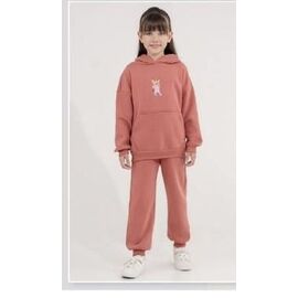 Фотография Костюм детский спортивный тёплый на девочку 5859 brown р.6-9 "BURATINO" недорого оптом от прямого поставщика