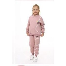 Фотография Костюм детский спортивный тёплый на девочку 5867 powder р.4-7 "BURATINO" недорого оптом от прямого поставщика