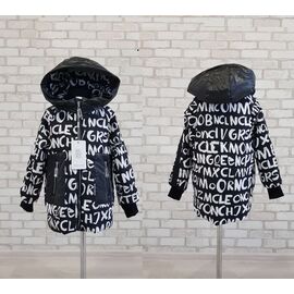 Фотография Курка детская зимняя на девочку 9701 black-white р.116-140 "Gold Kids" недорого оптом от прямого поставщика