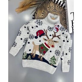 Фотография Свитер детский на мальчика 8945 grey р.6-9 "iBamBino" недорого оптом от прямого поставщика