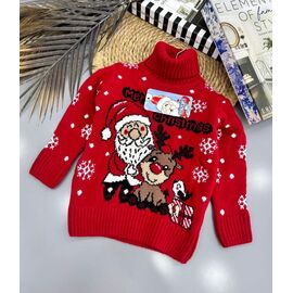 Фотография Свитер детский унисекс 8946 red р.2-5 "iBamBino" недорого оптом от прямого поставщика