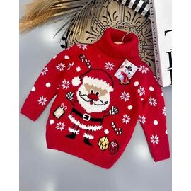 Фотография Свитер детский унисекс 8951 red р.2-5 "iBamBino" недорого оптом от прямого поставщика
