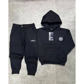 Костюм дитячий спортивний теплий на хлопчика 8957 black р.9-12 "iBamBino" недорого оптом від прямого постачальника