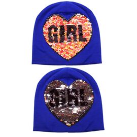 Шапка дитяча зимова на дівчинку 146 blue р.7-12 "Mabi" недорого оптом від прямого постачальника