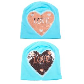 Шапка дитяча зимова на дівчинку 155 l.blue р.7-12 "Mabi" недорого оптом від прямого постачальника