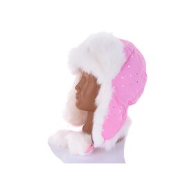 Шапка дитяча зимова на дівчинку K11-23 pink р.one size "Mabi" недорого оптом від прямого постачальника