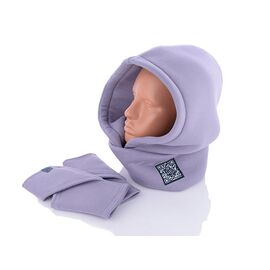 Комплект жіночий KK3 баф+перчатки grey р.one size "Mabi" недорого оптом від прямого постачальника