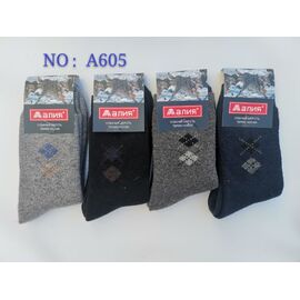 Фотография Носки мужские A605 mix ангора/махра р.40-45 "Алия" недорого оптом от прямого поставщика
