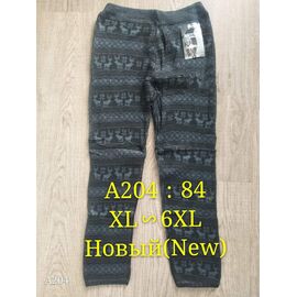 Фотография Лосины женские тёплые A204 grey р.50-58 "Алия" недорого оптом от прямого поставщика