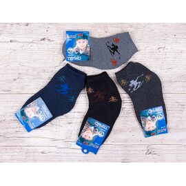 Фотография Носки детские тёплые на мальчика M12 mix р.21-26 "Jelzin" недорого оптом от прямого поставщика