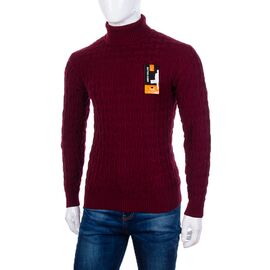 Фотография Свитер мужской 619 wine р.L-2XL "STREET" недорого оптом от прямого поставщика