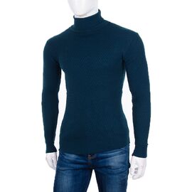 Фотография Свитер мужской 857 blue р.M-XL "STREET" недорого оптом от прямого поставщика