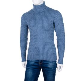Фотография Свитер мужской 133 l.blue р.L-2XL "STREET" недорого оптом от прямого поставщика