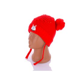 Шапка дитяча зимова на дівчинку KA184-1 травка р.44-46 "Red Hat" недорого оптом від прямого постачальника