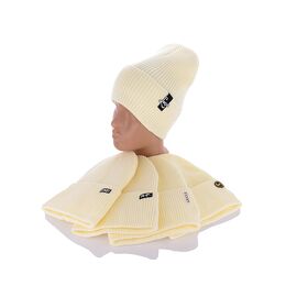 Шапка дитяча зимова на дівчинку KA2015 mix фліс р.52-56 "Red Hat" недорого оптом від прямого постачальника