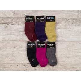 Фотография Носки детские тёплые на девочку ZB52 mix р.25-30 "Jelzin" недорого оптом от прямого поставщика